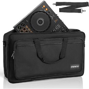 ITHWIU DJ Controllers Padded Carrying Case Suitable for DDJ FLX4, DDJ SB SB3 400 RB, Hercules DJ Control Inpulse 300, L 20.5 X W 12.5 X H 2.75 inches, Black