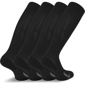 Travelsox Graduated Compression Travel Socks, 2-Pair Pack Fitted Black