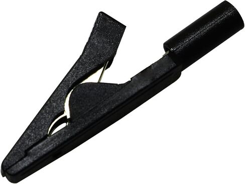 Insulated Alligator Clip BLLNDX 10PCS B Metal Alligator Clips Electrical Test Clamps with lack and Red Plastic Hands for 2mm Test Probes, 2mm Banana Plugs in Saudi Arabia