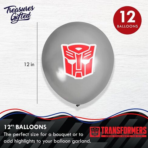 Treasures Gifted Officially Licensed Transformers Birthday Party Supplies - Serves 16 Guests - Complete Set Transformers Party Supplies - Transformers Party Plates and Napkins, Tablecloth & More! in Saudi Arabia