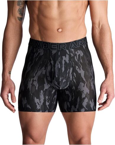 Under Armour Men's 3-Pack Performance Tech Mesh Print 6" Boxer Briefs in Saudi Arabia