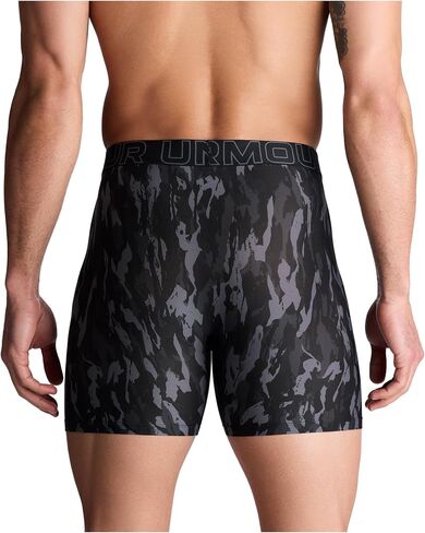 Under Armour Men's 3-Pack Performance Tech Mesh Print 6" Boxer Briefs in Saudi Arabia