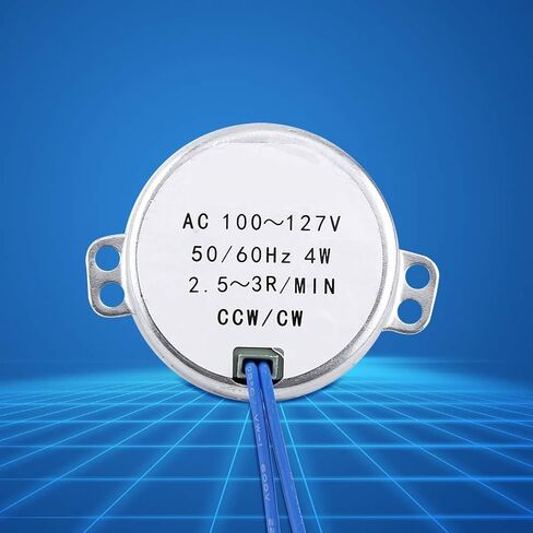 Synchronous Motor, 50/60Hz AC 100-127V 4W CCW/CW AC Motor(2.5-3RPM) For Hand-Made, School Project, Model in Saudi Arabia