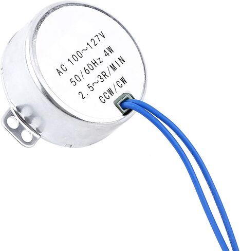 Synchronous Motor, 50/60Hz AC 100-127V 4W CCW/CW AC Motor(2.5-3RPM) For Hand-Made, School Project, Model in Saudi Arabia