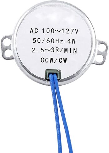 Synchronous Motor, 50/60Hz AC 100-127V 4W CCW/CW AC Motor(2.5-3RPM) For Hand-Made, School Project, Model in Saudi Arabia