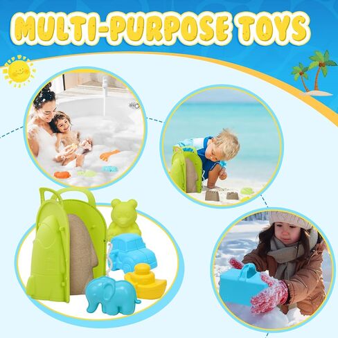 skirtoy 28 Piece Beach Toys for Kids ages 8-12, Big Outdoor Beach Toys for Adult Sand Toys Best Gifts for Children as Travel Beach Toys in Saudi Arabia