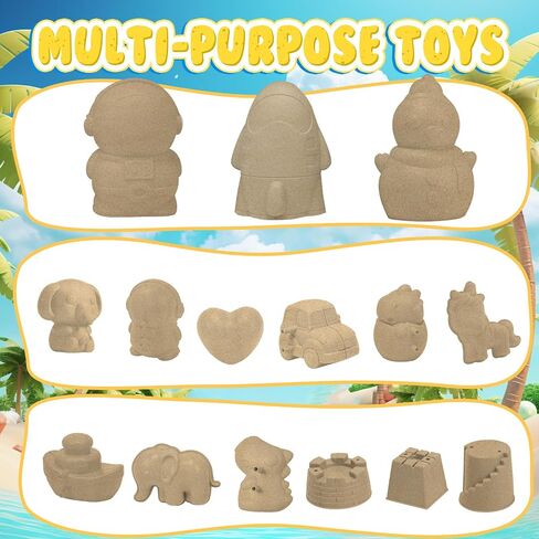 skirtoy 28 Piece Beach Toys for Kids ages 8-12, Big Outdoor Beach Toys for Adult Sand Toys Best Gifts for Children as Travel Beach Toys in Saudi Arabia