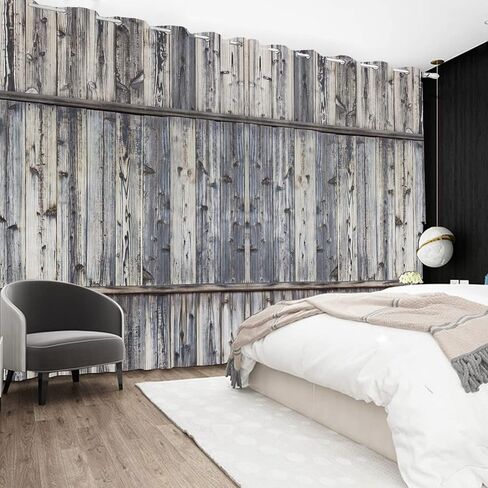 Rustic Curtains Vintage Wood Barn Door Old Garage Door American Native Country Farmhouse Farm Style Rural Art Architecture Living Room Bedroom Window Drapes Treatment,42x96 inch,2 Panels in Saudi Arabia
