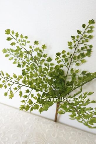 12'' UV Protected Green Fern Artificial Bush Indoor/Outdoor Greenery Set of 3 (Maidenhair Fern x3) in Saudi Arabia