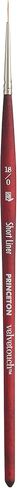 Princeton Velvetouch, Series 3950, Paint Brush for Acrylic, Oil and Watercolor, Short Liner, 18/0 Red in Saudi Arabia