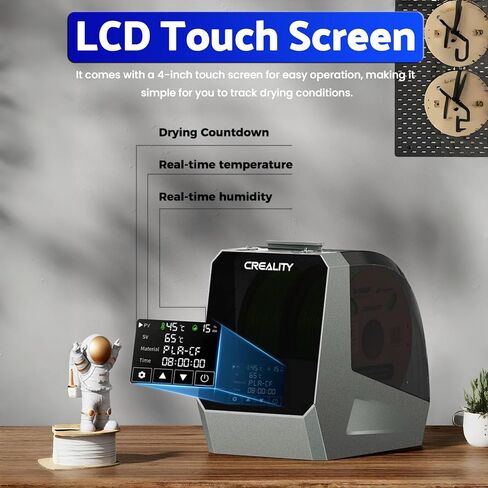 Creality Official Space Pi Filament Dryer, 3D Printer Filament Dryer Box with 3.7" Touchscreen and PTC 360° Heating, One-Key Setting for 1.75/2.85mm PLA PETG ABS TPU Nylon (Single Roll) in Saudi Arabia