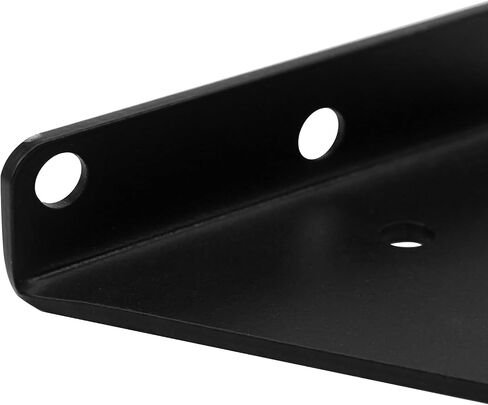 Dnyta 4pcs 3 Inch Black Triangle Shelf Brackets Small Shelf Brackets Floating Shelf Bracket for Kitchen, Bathroom, Yard, Garage Wall Mounted in Saudi Arabia
