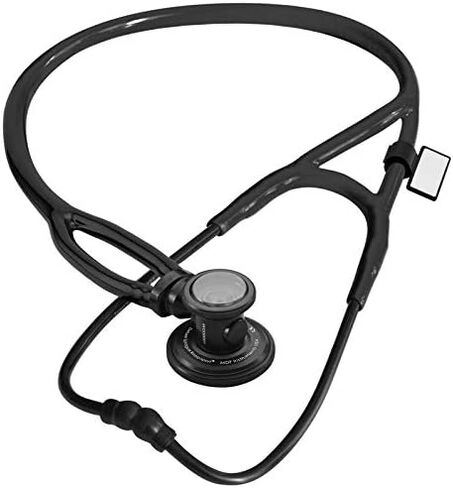 MDF Instruments SpragueX Redesigned Rappaport Stethoscope with Adult,Pediatric&Infant Convertible chestpiece-Free-Parts-for-Life&All Black(MDF767X-BO) in Saudi Arabia