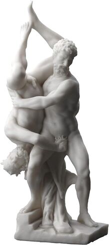 تمثال Veronese Design مقاس 13 بوصة من الراتنج Hercules وDiomedes بلمسة نهائية من الرخام الأبيض in Saudi Arabia