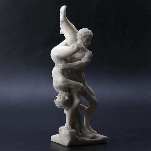 تمثال Veronese Design مقاس 13 بوصة من الراتنج Hercules وDiomedes بلمسة نهائية من الرخام الأبيض in Saudi Arabia