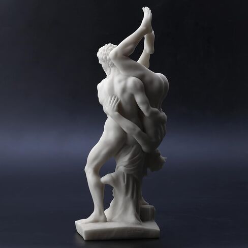 تمثال Veronese Design مقاس 13 بوصة من الراتنج Hercules وDiomedes بلمسة نهائية من الرخام الأبيض in Saudi Arabia