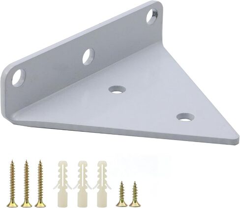 Dnyta 4pcs 3 Inch Black Triangle Shelf Brackets Small Shelf Brackets Floating Shelf Bracket for Kitchen, Bathroom, Yard, Garage Wall Mounted in Saudi Arabia