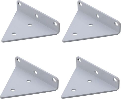 Dnyta 4pcs 3 Inch Black Triangle Shelf Brackets Small Shelf Brackets Floating Shelf Bracket for Kitchen, Bathroom, Yard, Garage Wall Mounted in Saudi Arabia