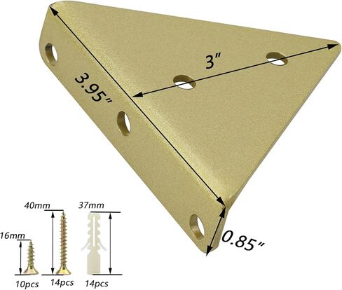 Dnyta 4 قطع 3 بوصة أسود مثلث الجرف بين قوسين الجرف الصغيرة بين قوسين الجرف العائمة قوس للمطبخ، الحمام، ساحة، المرآب الحائط in Kuwait