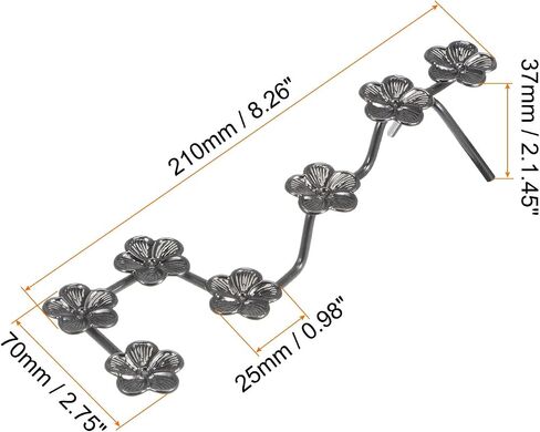 MECCANIXITY Crystal Ball Flower Display Stand,0.98 Inch Diameter ,Metal Ball Holder, Black in Saudi Arabia