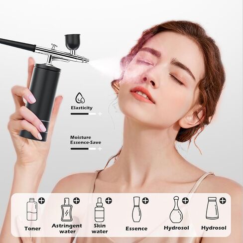 Airbrush-Kit Rechargeable Cordless Airbrush Compressor - Auto Handheld Airbrush Gun, Airbrush Set Portable Wireless Air Brush for Nail Art, Barber, Cake Decor, Makeup, Model Painting in Saudi Arabia