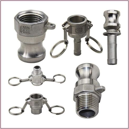 Acxico 1Pcs 304 Stainless Steel Quick Connector Homebrew Camlock Fitting Adapter 1/2" MPT FPT Barb Type in Saudi Arabia