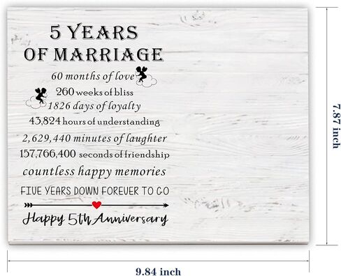 SUNBMO 60th Anniversary Picture Frame, 60th Wedding Anniversary Present for Parents, Diamond Anniversary Decorations for Mom and Dad, 60th Anniversary Wedding Gifts for Husband Wife in Kuwait