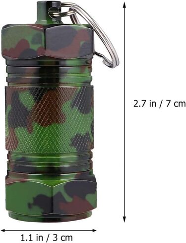 3pcs Mini Pill Fob Titanium Pill Holder with Keychain Waterproof Pill Case for Emergency Aspirin Nitroglycerin in Saudi Arabia