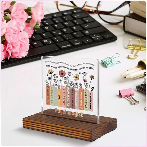 Appreciation Gifts for History Teacher Clear Desk Decorative Sign, Recognition Thank You Grad Gift for History Teacher School Office Desk Decor Plaques EDC37 in Saudi Arabia