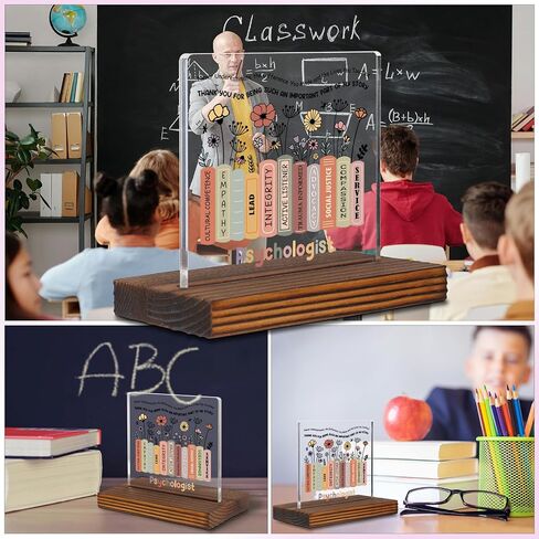 Appreciation Gifts for History Teacher Clear Desk Decorative Sign, Recognition Thank You Grad Gift for History Teacher School Office Desk Decor Plaques EDC37 in Saudi Arabia