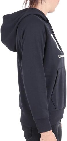 Under Armour Women's Plus Size Rival Fleece Big Logo Hoodie, (001) Black / / White, 1X in Kuwait