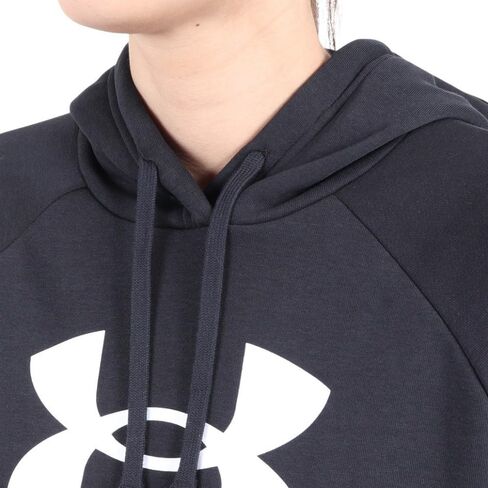 Under Armour Women's Plus Size Rival Fleece Big Logo Hoodie, (001) Black / / White, 1X in Kuwait
