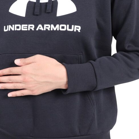 Under Armour Women's Plus Size Rival Fleece Big Logo Hoodie, (001) Black / / White, 1X in Kuwait