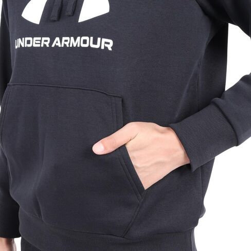 Under Armour Women's Plus Size Rival Fleece Big Logo Hoodie, (001) Black / / White, 1X in Kuwait