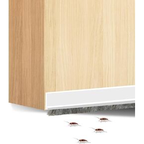 Door Draft Stopper with Brush Under Door Gap Filler Self Adhesive Door Draft Stopper Door Sweep for Exterior Interior Doors Protection Against Dust Cold Heat Noise Hot or Cold Air Insulation