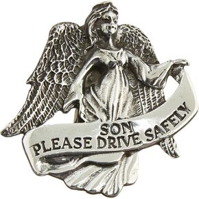Cathedral Art (Abbey & CA Gift Auto Visor Clip, Son Drive Safely, Silver