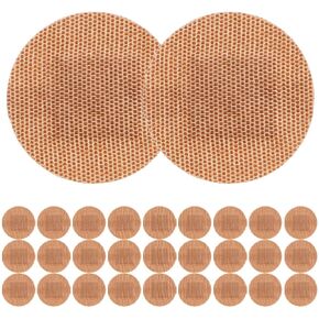 Healvian 100pcs Adhesive Spot Bandages,Flexible Round Bandages,Round Shape Adhesive Bandages,Breathable Knuckle Bandages for Face, Hands and Arms,Round Bandages for Small Wounds, Pimples