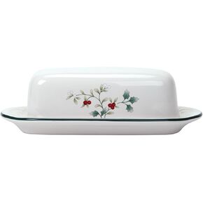 Pfaltzgraff Winterberry Covered Butter Dish Dinnerware Set, 4 Inches, 0253981325981
