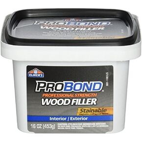 ELMERS Available Stainable Wood Filler, 1 Pint (P9891), 16 oz, Brown