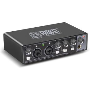 Audio Mixer Froket CT-8 Professional 8-Channel Audio Interface, DJ Console with Bluetooth USB, Sound Mixing Console and Audio Console for Karaoke Wedding Party Recording Broadcast