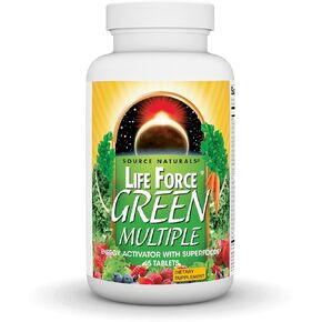 Source Naturals Life Force Green Multiple, Energy Activator with Superfoods* -180 Tablets