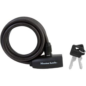 Master Lock 8126D 6' X 5/16" Black Keyed Cable Lock