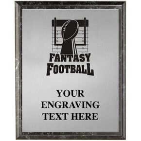 Football Plaques, Personalized Fantasy Football Trophy Plaque Award, Great Custom Engraved Fantasy Football Awards Prime
