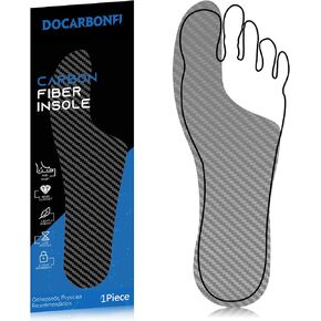Morton´s Extension Orthotic,Recovery Carbon Fiber Insole, 1Piece, Very Rigid Foot Support Insert for Morton's Toe, Turf Toe, Arthritis, Hallux Rigidus, Broken Big Toe and Forefoot Pain 215mm