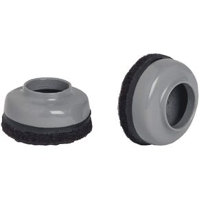 Lorell 1 1/2 Slip over Floor Savers LLR49317, Pack of 8 , Grey