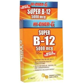 Windmill Health Products Hi-Ener-G Super B-12 5000 mcg, 30-Count Box