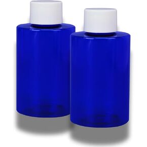 Replacement Empty Bottle for Plug in Wall Diffuser - Plastic 100ml Blue - (Pack of 2)