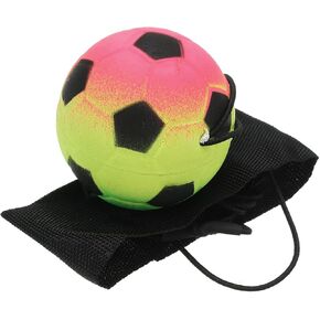 PATIKIL 1.9 Inch Sports Wrist Ball, Soccer Rubber Rebound Wristband Wrist Return Ball Sport on a String for Exercise Play, Mixed Colors