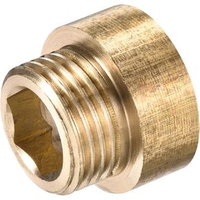 MECCANIXITY Brass Extension Pipe Fitting 10mm G1/2 Female to G1/2 Male Thread Reducer Coupling Adapter Connector