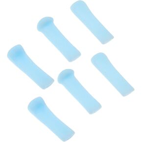 Baluue 6pcs Ear Spoon Tips Ear Cleaner Replacement for Visual Ear Scoop Cover Replaceable, Ear Wax Removal Replacement Silicone Ear Spoon Removal Tools for Ear Cleaning